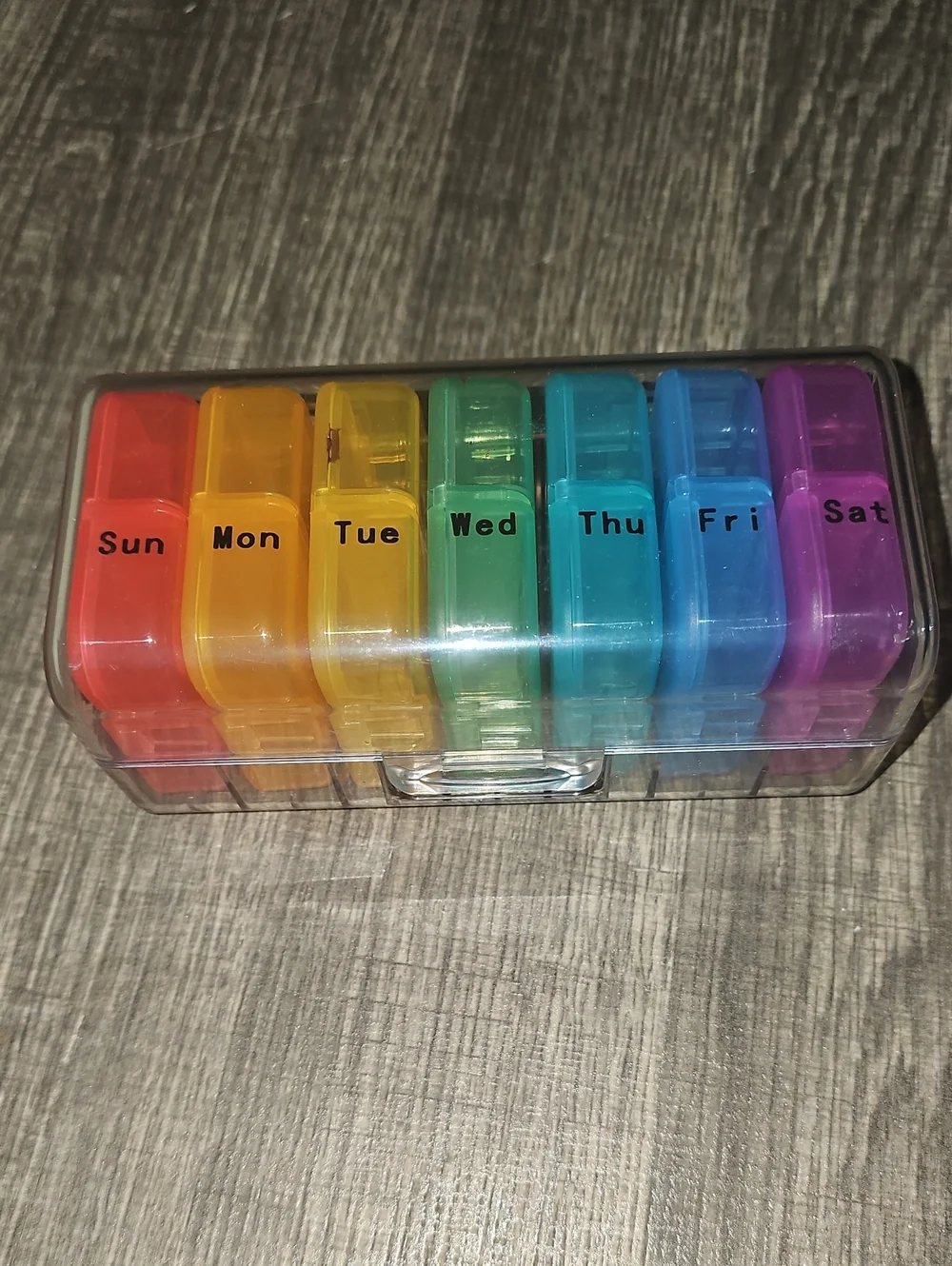 7-Day Rainbow Pill Organizer
